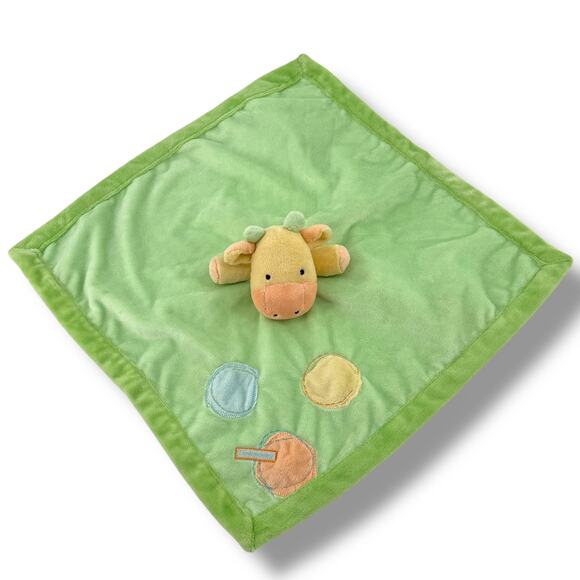 Carters Just One Year Giraffe Lovey Lovie Security Baby Blanket 18" 2007 Rattle - Picture 1 of 5